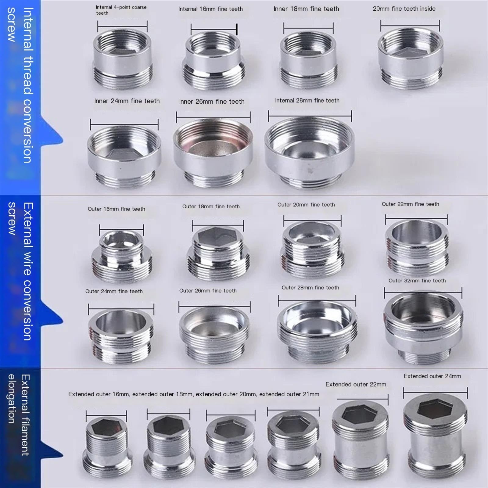 しおん ページ Amazon.co.jp: 蛇口アダプター 22回転 16 18 20 22 24 26 28 30